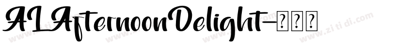 ALAfternoonDelight字体转换