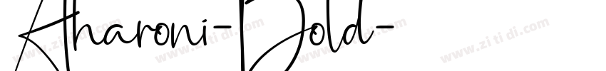 Aharoni-Bold字体转换