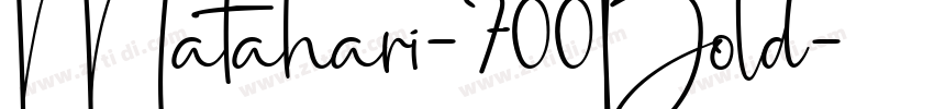 Matahari-700Bold字体转换