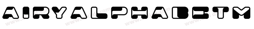 AiryAlphabetMedium字体转换