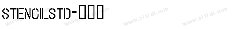 stencilstd字体转换