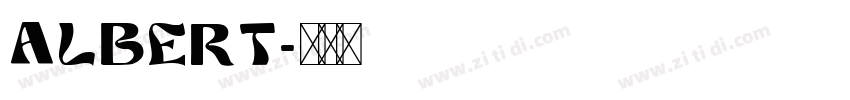 albert字体转换