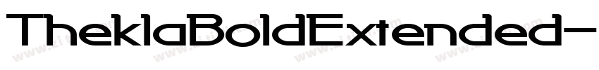 TheklaBoldExtended字体转换