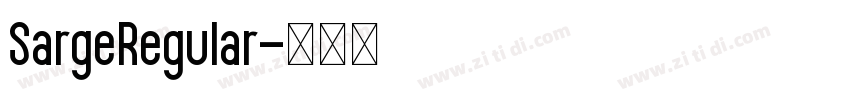 SargeRegular字体转换 SargeRegular字体转换