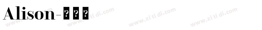 Alison字体转换