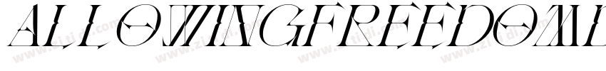 AllowingFreedomDemo字体转换 AllowingFreedomDemo字体转换