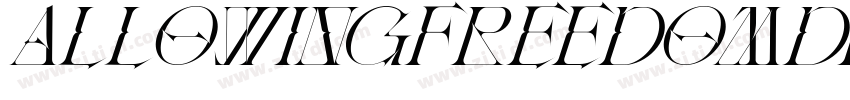 AllowingFreedomDemo字体转换 AllowingFreedomDemo字体转换