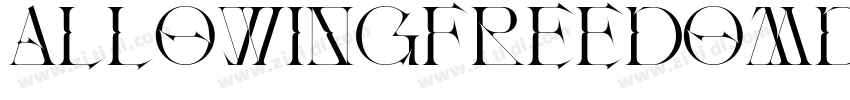 AllowingFreedomDemo字体转换 AllowingFreedomDemo字体转换