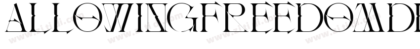 AllowingFreedomDemo字体转换 AllowingFreedomDemo字体转换