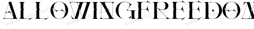 AllowingFreedomDemo字体转换 AllowingFreedomDemo字体转换