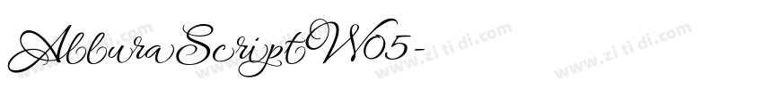 AlluraScriptW05字体转换