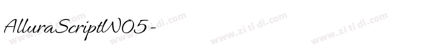 AlluraScriptW05字体转换