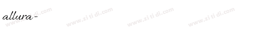 allura字体下载字体转换