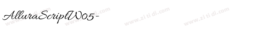 AlluraScriptW05字体转换