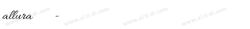 allura字体下载字体转换