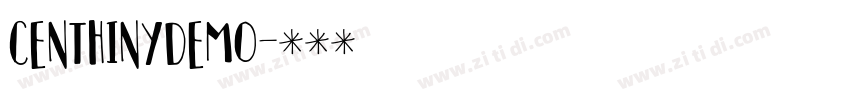 centhinydemo字体转换