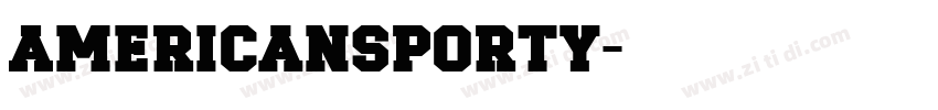 AmericanSporty字体转换