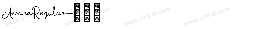 AmaraRegular字体转换
