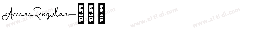 AmaraRegular字体转换