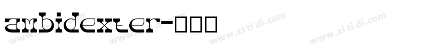 ambidexter字体转换