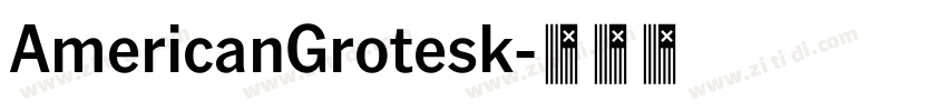 AmericanGrotesk字体转换 AmericanGrotesk字体转换