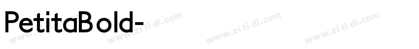 PetitaBold字体转换