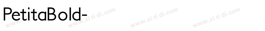 PetitaBold字体转换