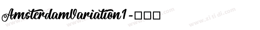 AmsterdamVariation1字体转换