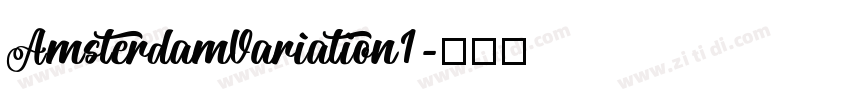 AmsterdamVariation1字体转换