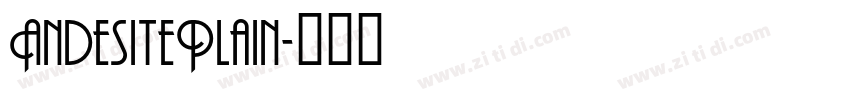 AndesitePlain字体转换