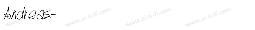 Andreas字体转换