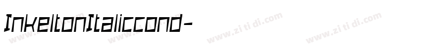 InkeltonItaliccond字体转换