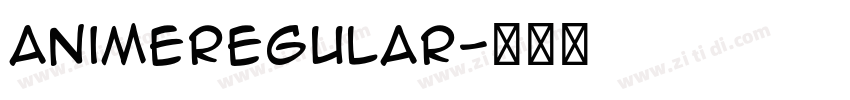 AnimeRegular字体转换
