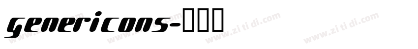 Genericons字体转换