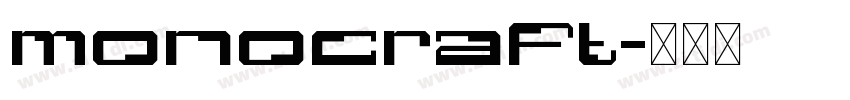 monocraft字体转换