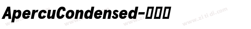 ApercuCondensed字体转换