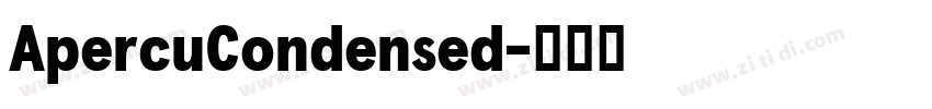ApercuCondensed字体转换