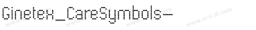 Ginetex_CareSymbols字体转换