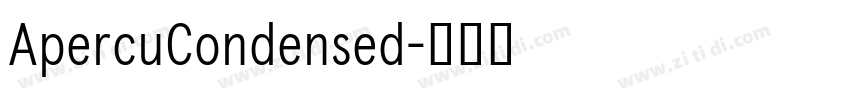 ApercuCondensed字体转换