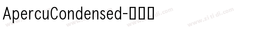 ApercuCondensed字体转换