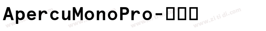 ApercuMonoPro字体转换 ApercuMonoPro字体转换