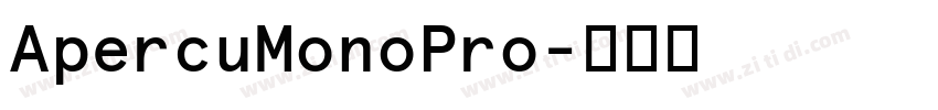 ApercuMonoPro字体转换 ApercuMonoPro字体转换