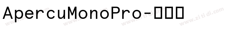 ApercuMonoPro字体转换 ApercuMonoPro字体转换