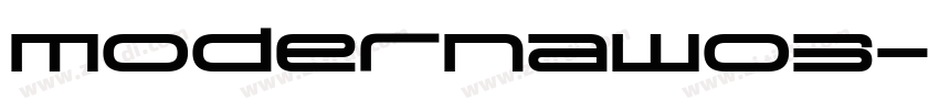 ModernaW03字体转换