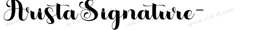 AristaSignature字体转换