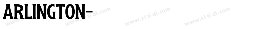ARLINGTON字体转换
