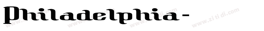 Philadelphia字体转换