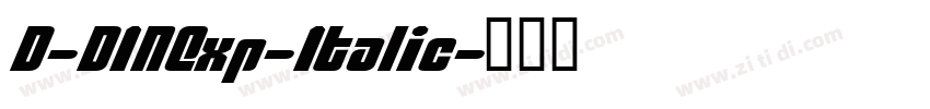 D-DINExp-Italic字体转换