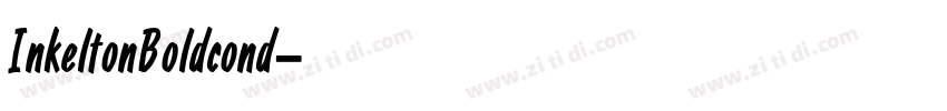 InkeltonBoldcond字体转换
