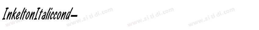 InkeltonItaliccond字体转换